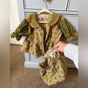 Misha and Puff Floral Top with Bloomers